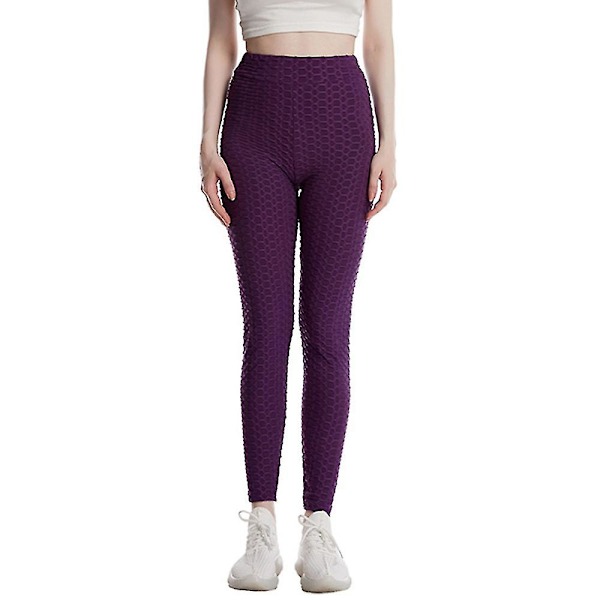 Naisten korkeavyötäröiset superjoustavat leggingsit Purple M