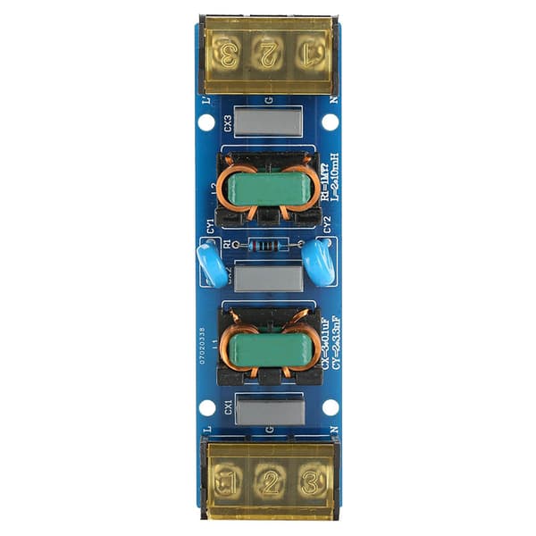 EMI Højfrekvens To-Trins Lavpas Strømfilter Board 25A