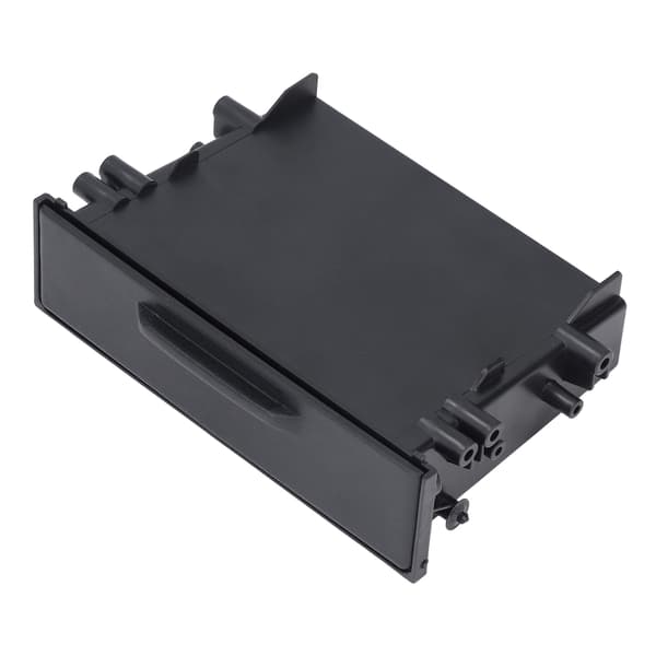 1DIN Bilradio Opbevaringsboks ABS Sort Organizer Erstatning til Mitsubishi