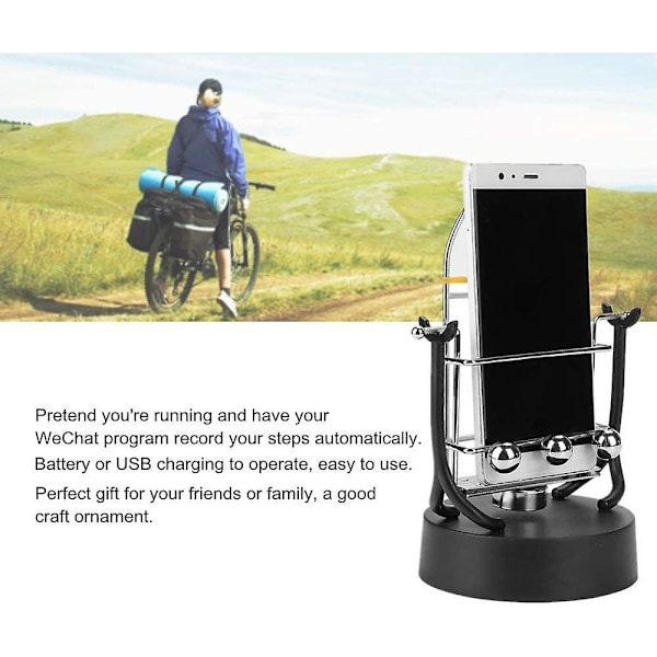 Skridttællere, Mobiltelefon Swing Artefakt Automatisk Bevægelse For at Øge Bevægelsestrin Wechat Gavedekoration Usb/batteri