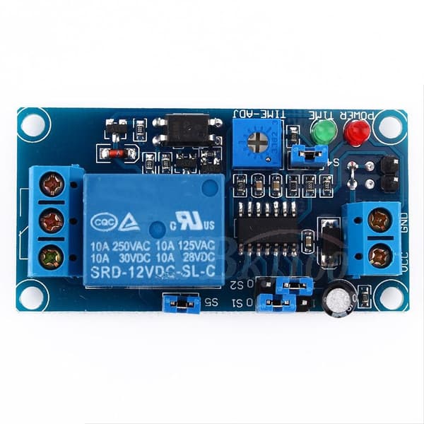 12V DC Fördröjningsrelä Timer Switch Modul