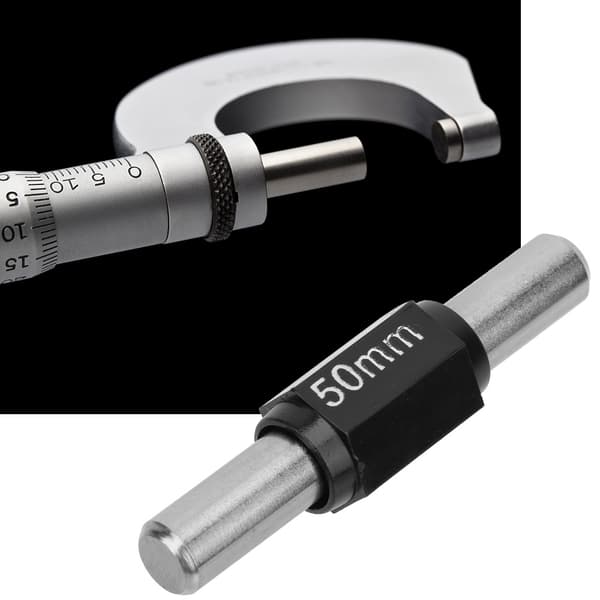 Kalibreringsblokk for mikrometer i rustfritt stål 50 mm