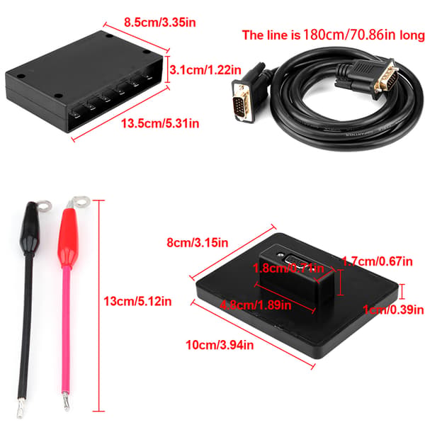 12V / 24V 6-kanalig Pekskärm Kontrollpanel Låda LED-strömbrytare Panel för Bil Båt Universal