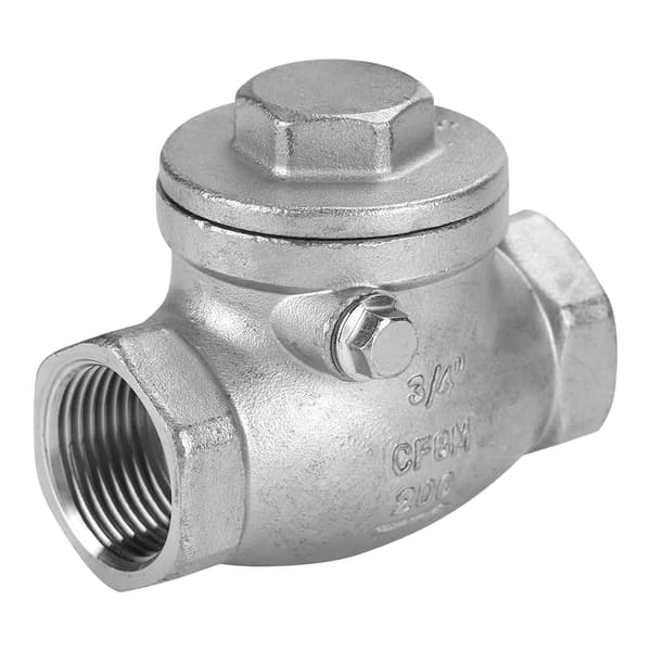 3/4 tommer DN20 rustfrit stål svingkontraventil indvendigt gevind WOG 200 PSI