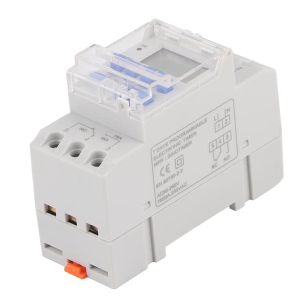 Ukentlig 12 24 Timer Programmerbar LCD Timer 85 265V AC 16A Av Styring Tidsrelé