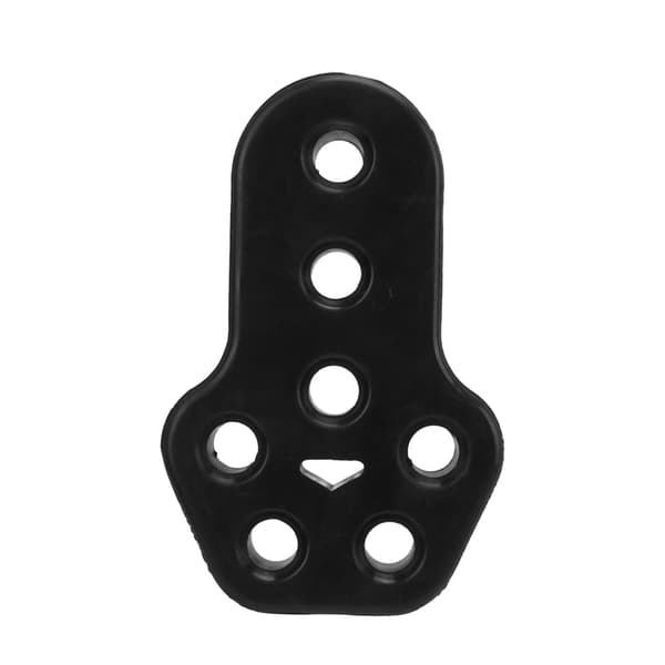Universal Bus Monteringsbeslag Gummi Isolator Lyddæmper 7 Huller 12mm Dia Sort