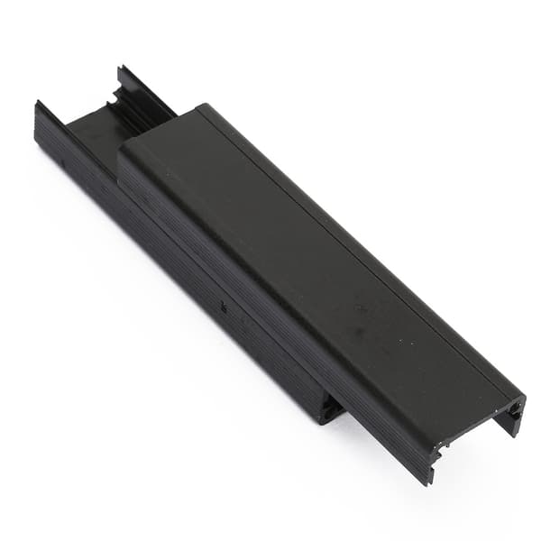 Svart aluminiumhus for PCB-instrument - 25*25*100mm