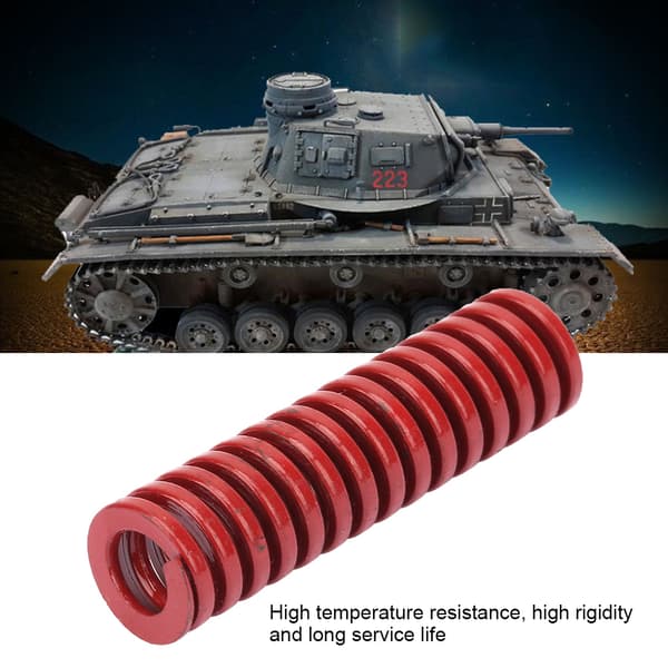 Hög Precision Medium Belastning Stål Röd Formfjäder 2st OD 10mm ID 5mm TM10x35mm