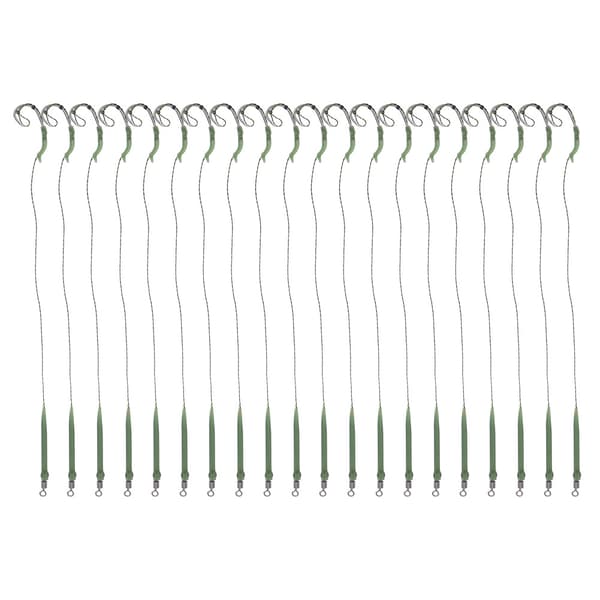 20 Hullingkroge i rustfrit stål 20 cm 7,9 tommer Bærbart karpefiskegrej Størrelse 6