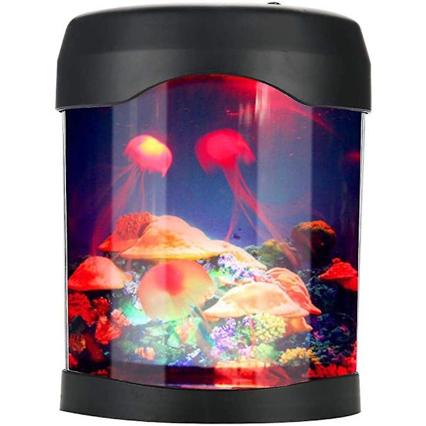 Zerodis Mini Aquarium Light USB Aquarium Mood Light Bärbar Mini Skrivbordsakvarium Lampa Med Färgändring För Hemtextilier
