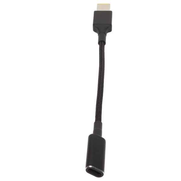 Laptop-laderkabeladapter USB C til tynn spiss, aluminiumlegering 100W DC Laptop-laderkabel for Lenovo rektangulær port