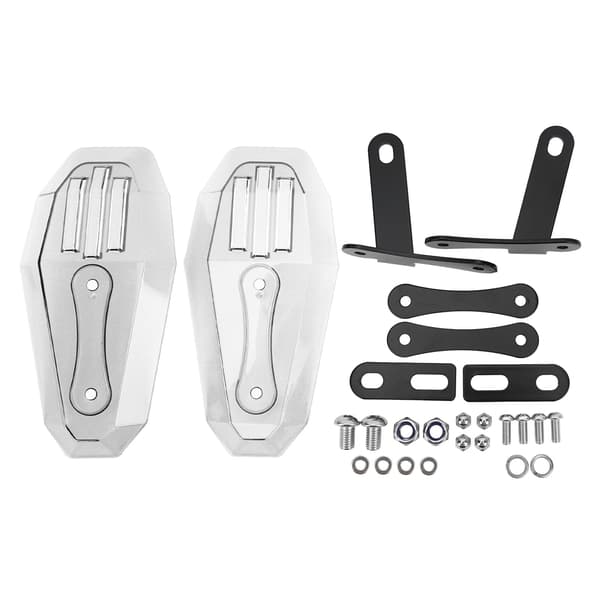 2PCS Motorcykel Handskydd Skyddande Universal Polykarbonat Motorcykeltillbehör Transparent