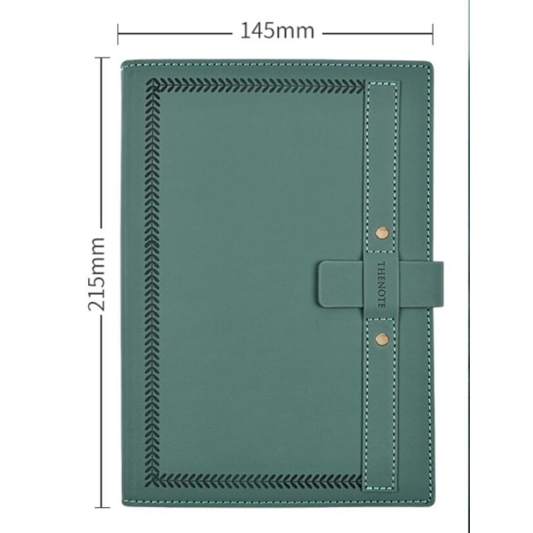 Notebook A5 Retro Tjock Notebook green