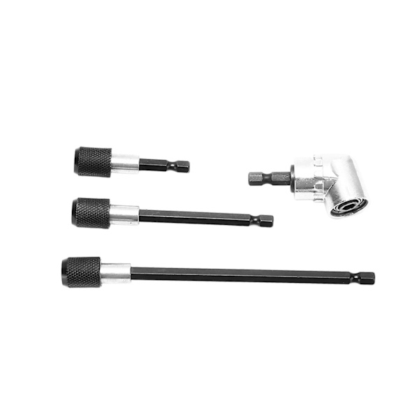 4-delt borforlænger magnetisk 1/4" sekskantskaft 105° justerbart adapterværktøjssæt