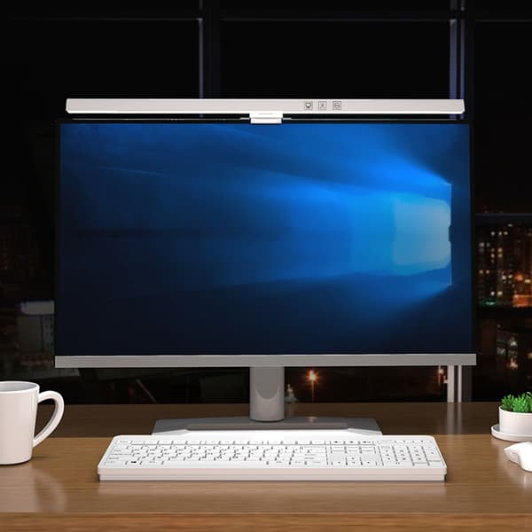 Touch Control LED-skärmlampa Minskar Ansträngda Ögon 60min Timer Vitt Ljus