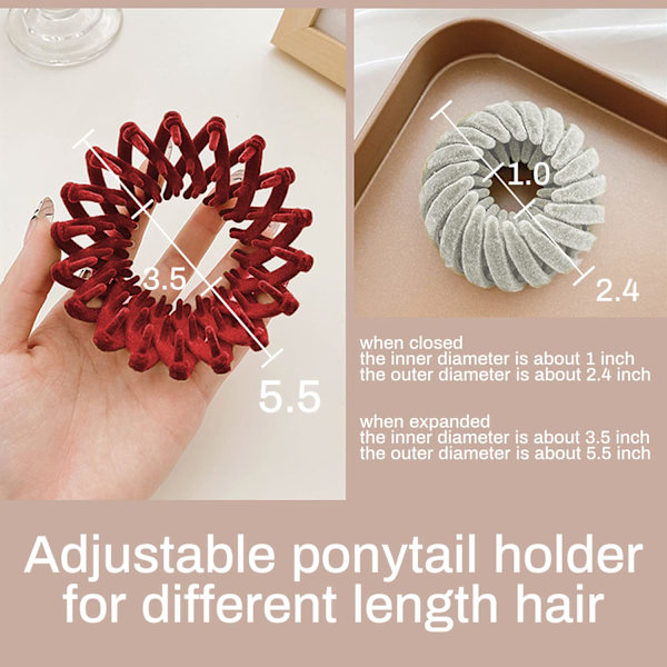 Magic Hair Clip Fuglerede Zabernim Magic Hair Clip Fuglerede Hair Clip Lazy Hair Clip Fuglerede plade Hestehale dreng