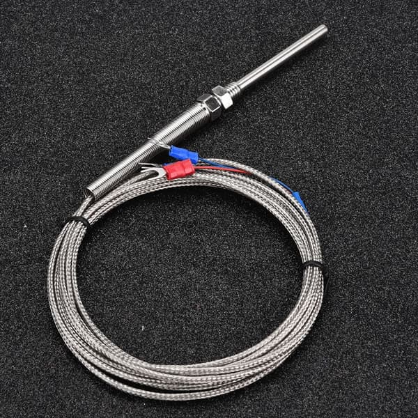 PT100 platinamotstånd termoelement 50 mm sond temperatursensor tråd - 0-400 ℃ (3m)