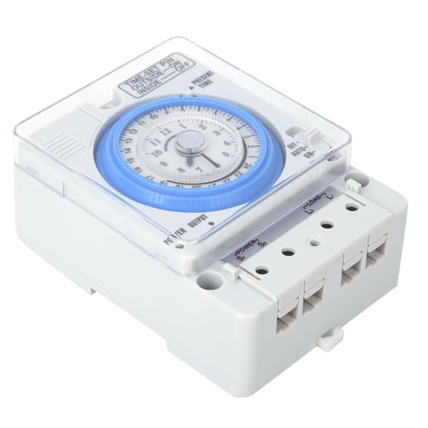Mekanisk Timer 15 Minuter 24 Timmar Tidskopplingsrelä AC250V 20A Ej Strömavbrott