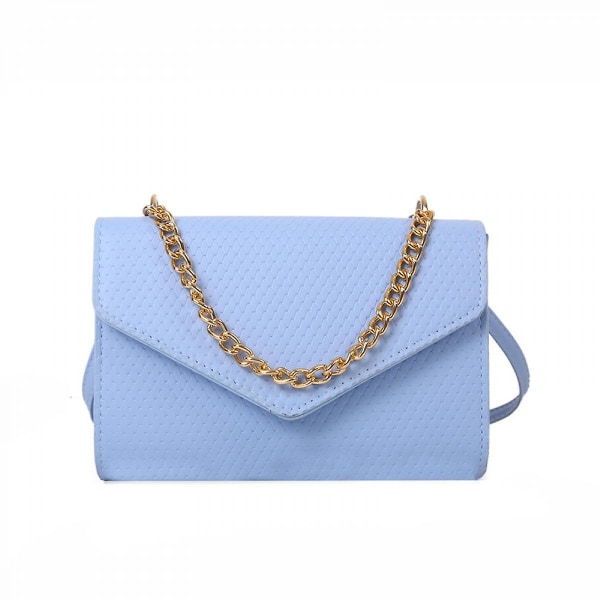 Klassisk sommar Dammode En axelväska Handväska Messenger Chain Bag Vit)