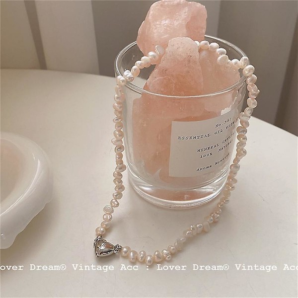Halskæde Pearl Heart Stud Fashion smykker Ac1613