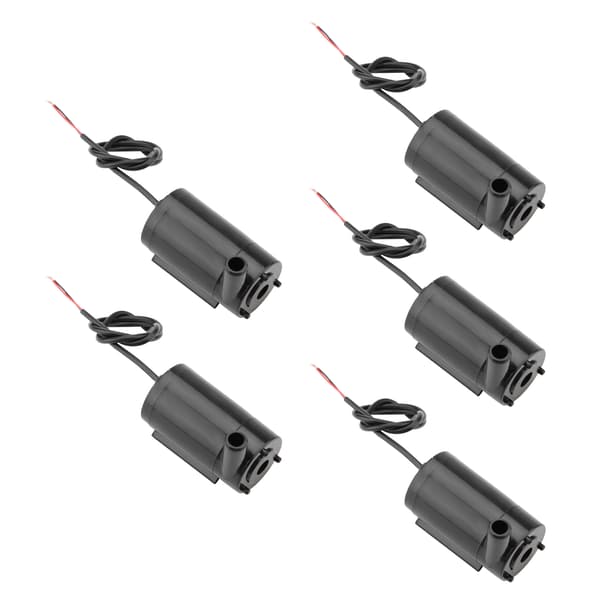 5st DC 3V 5V Mini Dränkbar Vattenpump för Akvarium Fontän