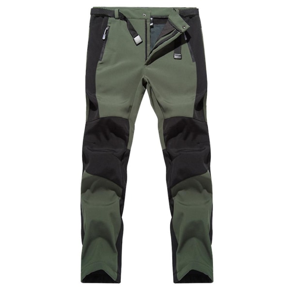 Mænds colorblock forede bukser med lommer Military Green M