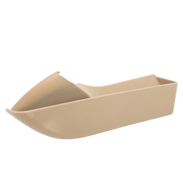 Gearshift Side Storage Box Console Armrest Organizer i Svedeskind Beige Passer til Porsche Cayenne 2018‑2020