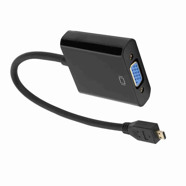 Micro HDMI til VGA Video Converter Adapter 1080P med Strømforsyning for Raspberry Pi 4B