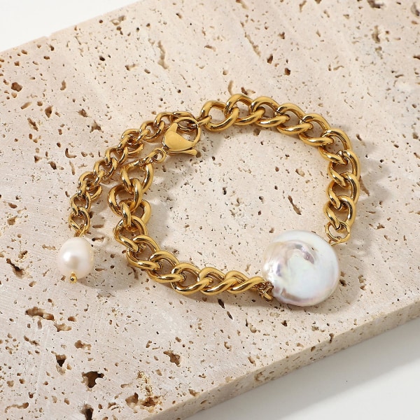 Armbånd Barok Pearl Daily Outfit Metallic Element B1473