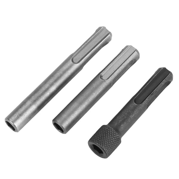 SDS Hammerbor 1/4 tomme Hex Skaft Skruetrækker Bit Holder Socket Adapter Konverter 3-pak