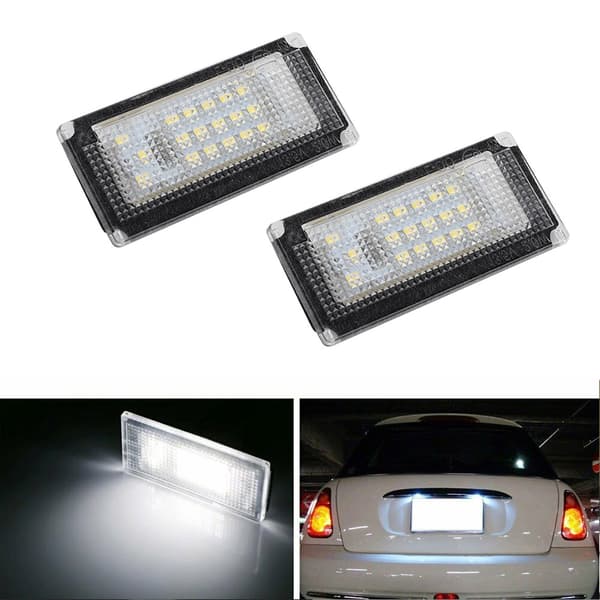 1 par 6000K 18 LED nummerpladelygter til ONE R50 2001-2006