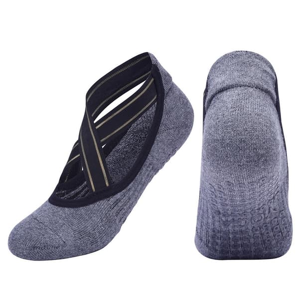 2 par strumpor 104 Prickle Protection kammad bomull andningsbara greppstrumpor för barfota sporter