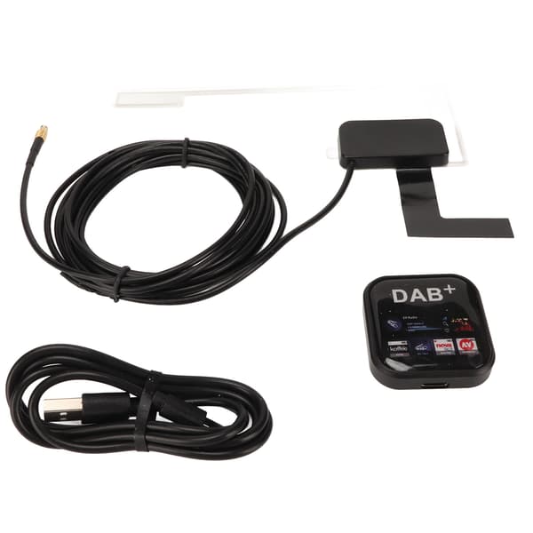 DAB DAB+ Radiomottagare USB-driven Bärbar Digital Radiomottagare Adapter med antenn för Android