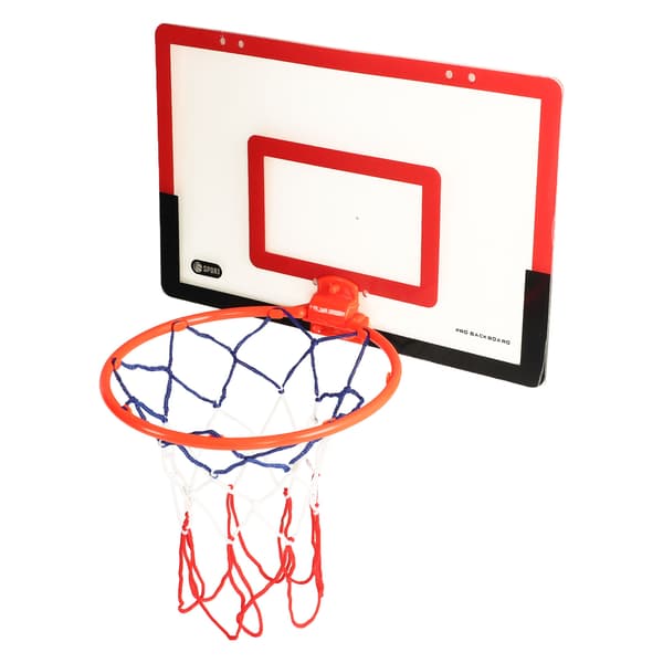Vikbart Barn Basketbollset Med Hängkrok Pump Rod Basket Mål Lek