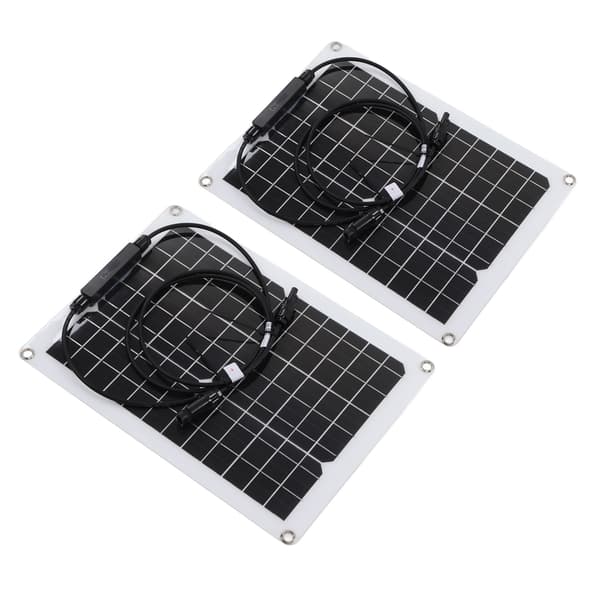 30W Fleksibelt Vandtæt Monokrystallinsk Solpanel med 50A Solcellecontroller til 12V Batteri
