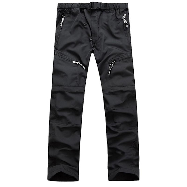 miesten retkeilyhousut Black L
