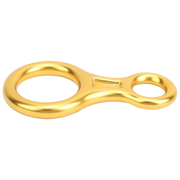 35KN Klatre 8-tals Firer Legering Rappelling Rig Plade Guld