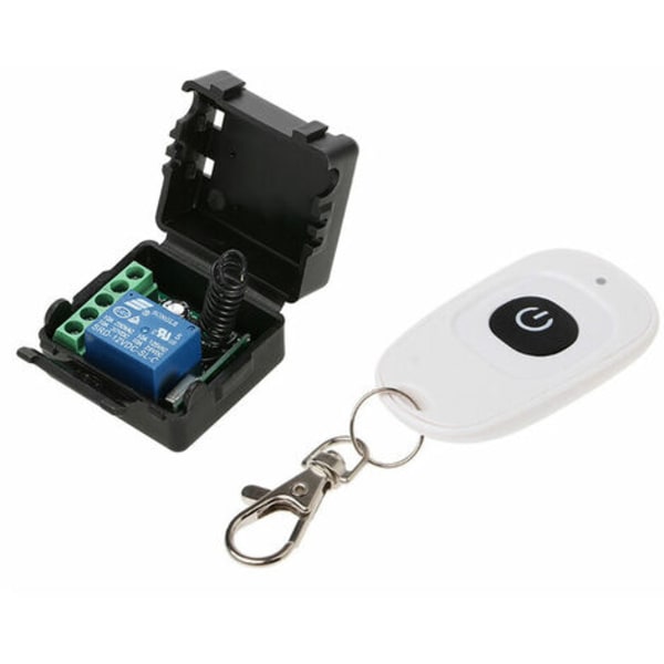 Smart Home 433Mhz DC 12V 1CH Trådlös Fjärrkontroll Relä Mottagare Sändare Universal Fjärrkontroll Switch Modul a