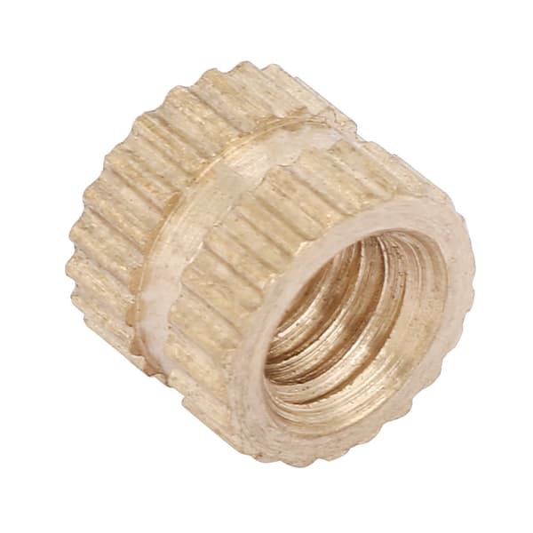 Pyälletty pyöreä messinkimutteri M4 6mm x 6.3mm 30 kpl