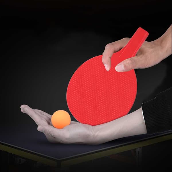 Bärbart utomhusbordtennisracketset för barn med 2 bollar