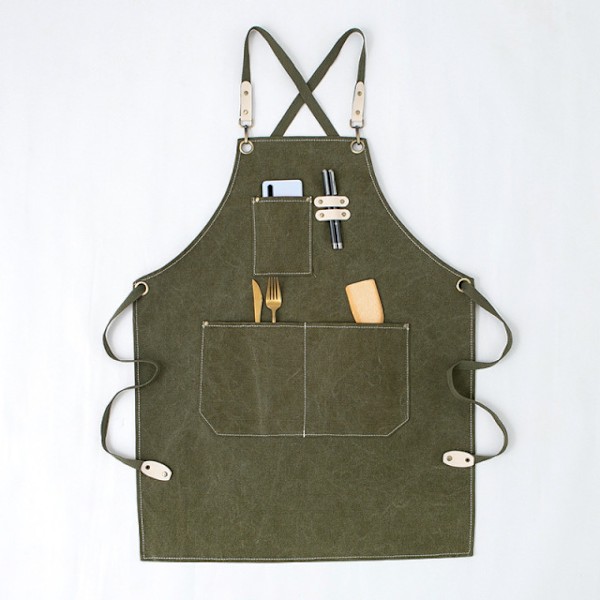 Barista Flower Canvas Förkläde