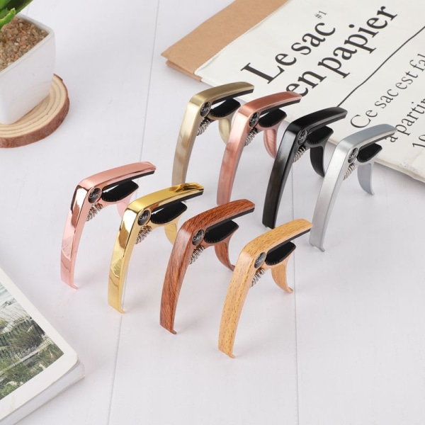 【XiYa butik】Klassisk elektrisk guitar capo, transponerende clip Black