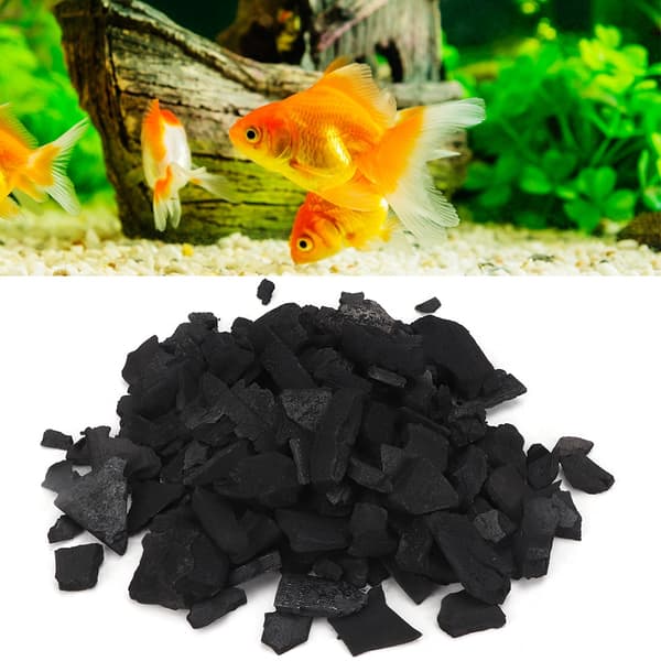 Akvarium Aktivert Bambuskull Karbonrenser 500ml