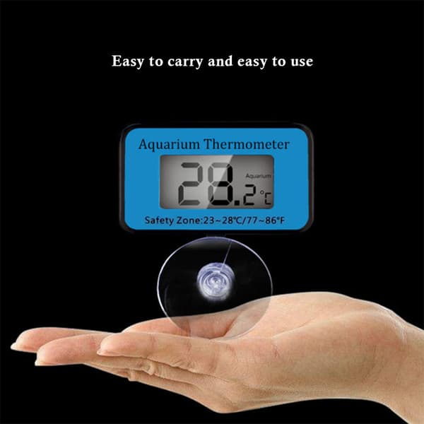LCD Display Digital Akvarium Termometer Nedsänkbar Vattentemperaturmätare