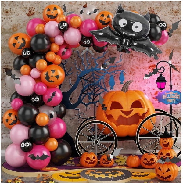 Latex Ghost Festival Party Dekoration Ballonger Halloween Ballong Chain Set Halloween Ballonger Set Anpassning