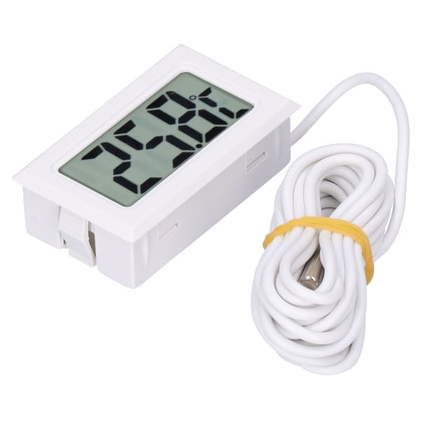 Digital Termometer Mini LCD Elektronisk Temperaturmätningsenhet FY13001 Vit