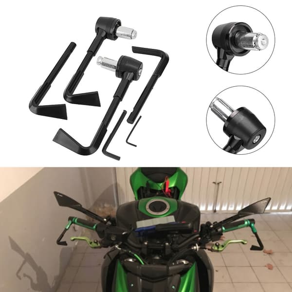 CNC Motorcykel Styr Bremsegrebsbeskytter Sort