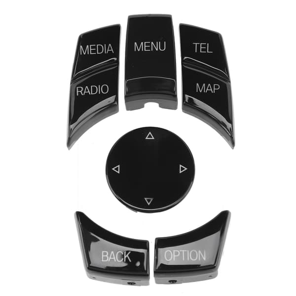 Sentral Konsoll Multimedia Knappesett Multi Media Kontroll Tast Deksel for E84 E70 E71 E72 E81 E82 E Chassis Glossy Black