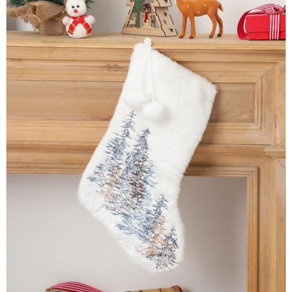 Christmas Tree Snowflake Plyschsockor (Christmas Tree Socks)