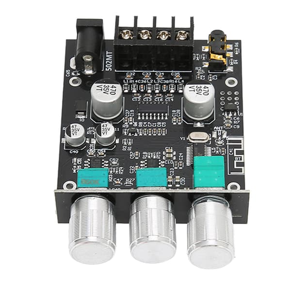 BT 5.0 Förstärkarkort 2 Kanaler 2x50W Bas Diskant Kontroll Effektförstärkarmodul Hemmabio DC9‑24V